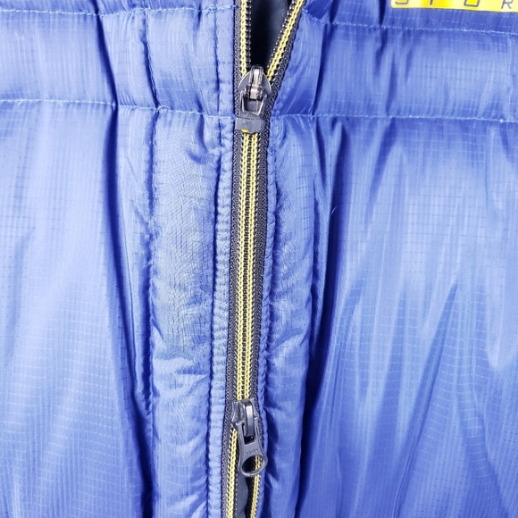 Vintage 90s Polo Sport Ralph Lauren Quilted Puffer Down Jacket Navy Blue Medium - Picture 6 of 11